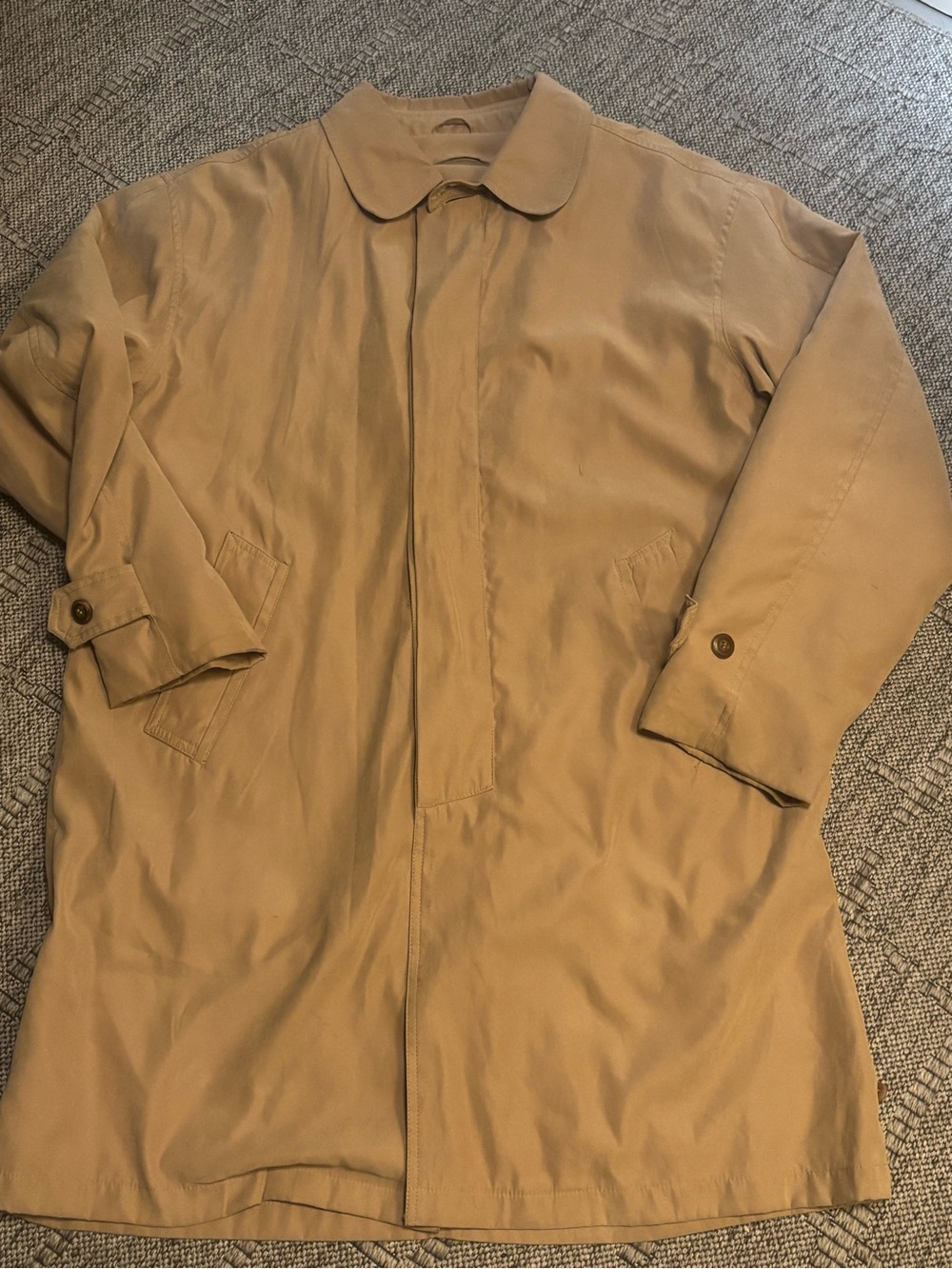 Men's Classic Tan Trench / Utility Coat